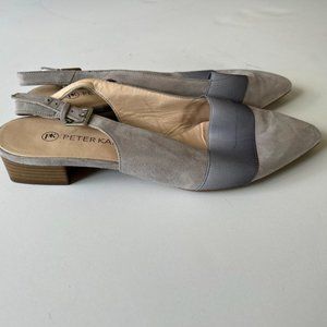 Peter Kaiser slingback low heel mauve suede
